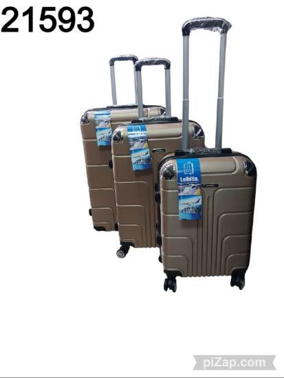 Imagen de VALIJAS EN SET X 3 CON RUEDAS DESMONTABLES GOLD 2.25